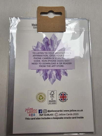 Interactive Video Meditation Greetings Card