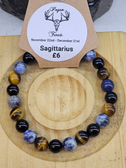 Mixed Bead Bracelets. (General, Gods/Goddesses, Star Signs, Pagan Wheel of the Year)