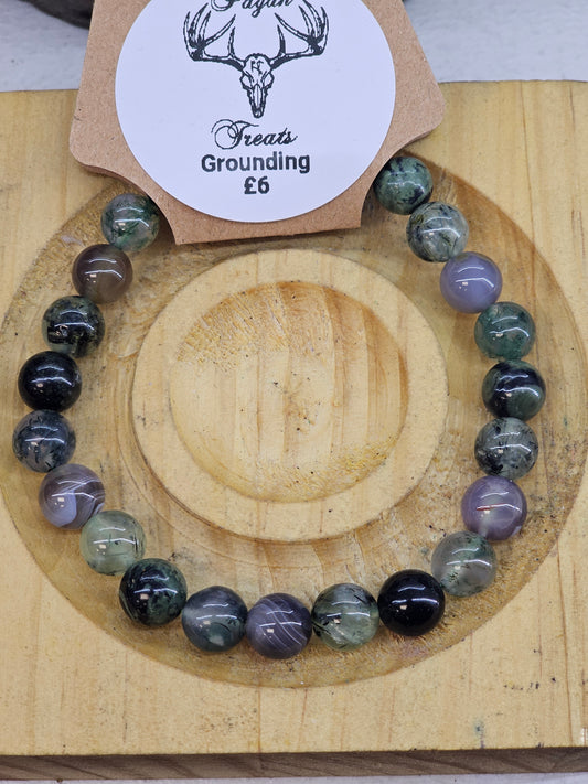 Grounding 8mm bead bracelet