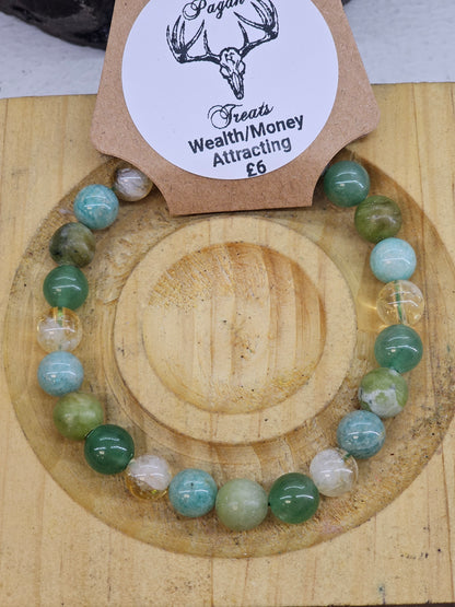 Mixed Bead Bracelets. (General, Gods/Goddesses, Star Signs, Pagan Wheel of the Year)