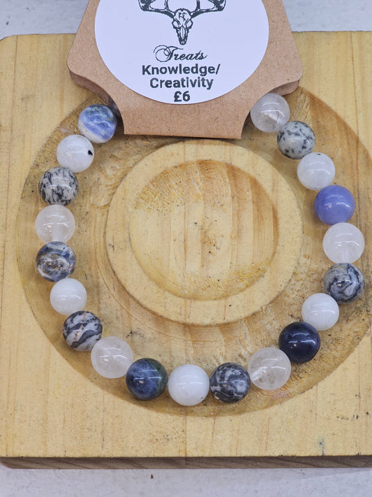 Knowledge/Creativity 8mm bead bracelet