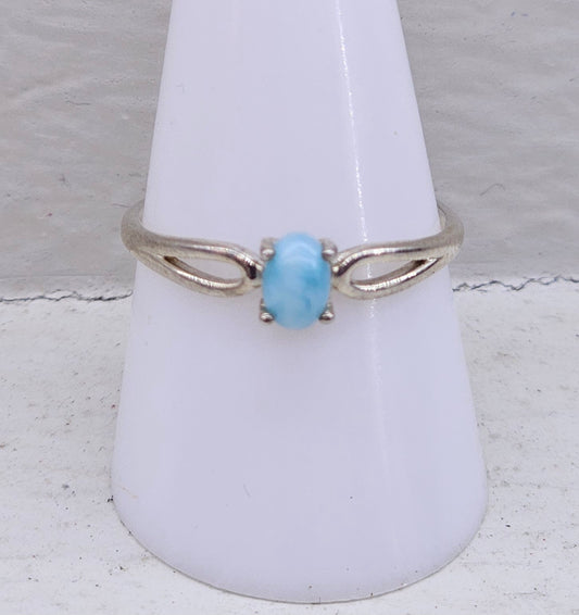 Larimar 925 silver ring size S