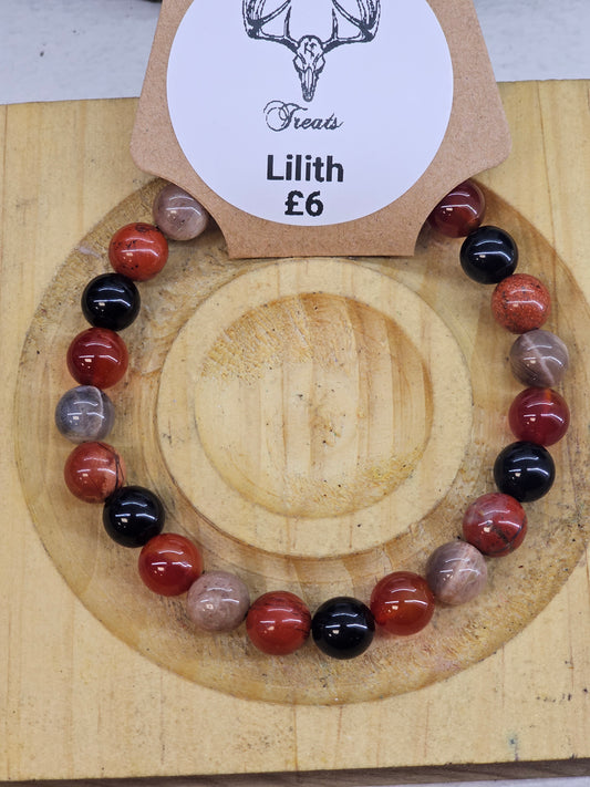 Lilith 8mm bead bracelet