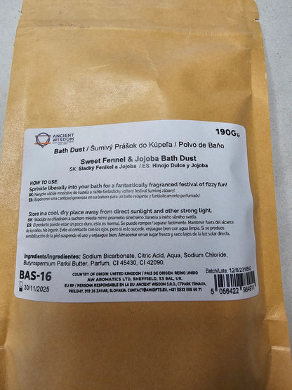 Sweet Fennel & Jojoba Bath Dust