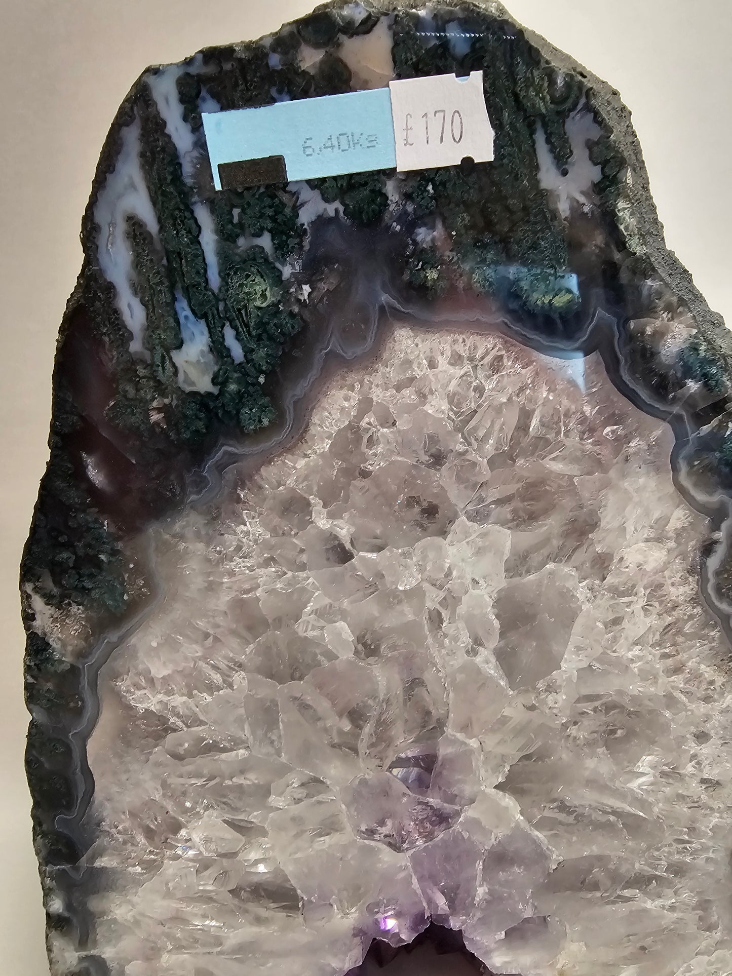 Amethyst & Moss Agate Church