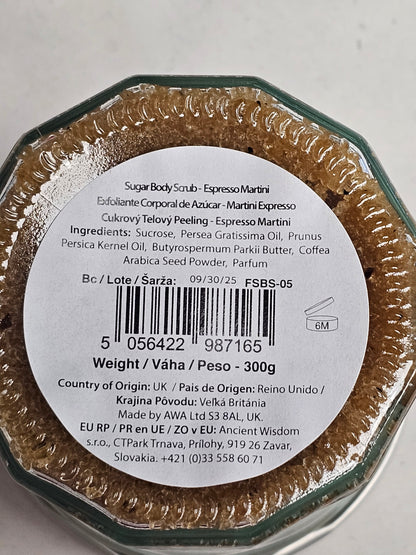 Espresso Martini Sugar Body Scrub