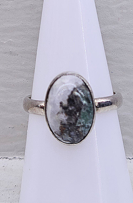 Diana Maria Flourite 925 silver ring size M