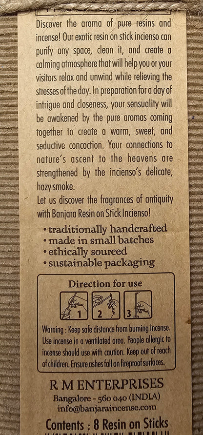 Palo Santo Ritual Resin Sticks