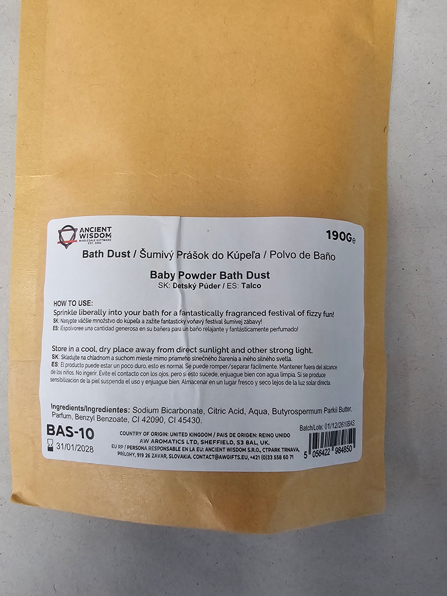 Baby Powder Bath Dust
