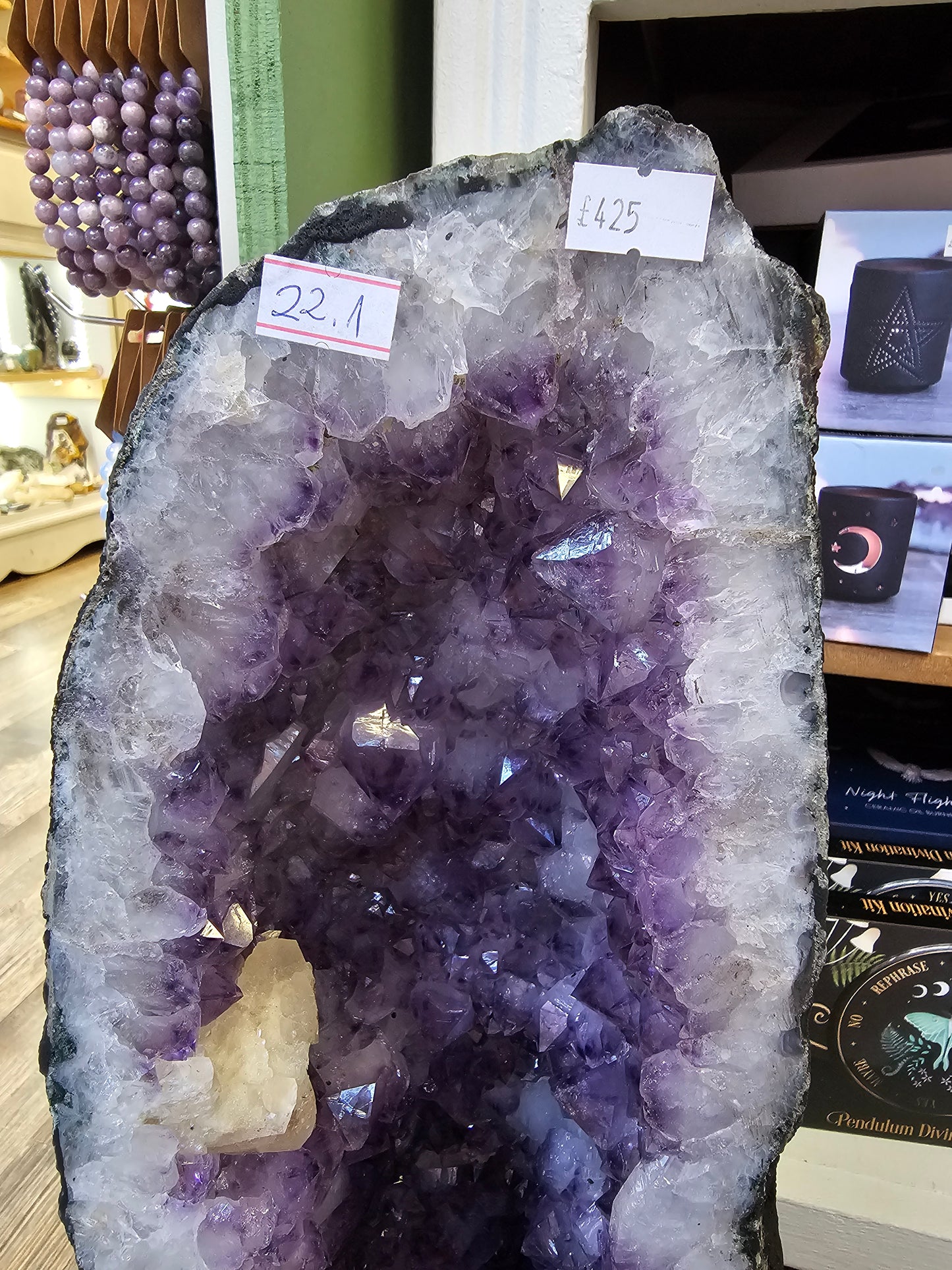 Amethyst Church with Calcite