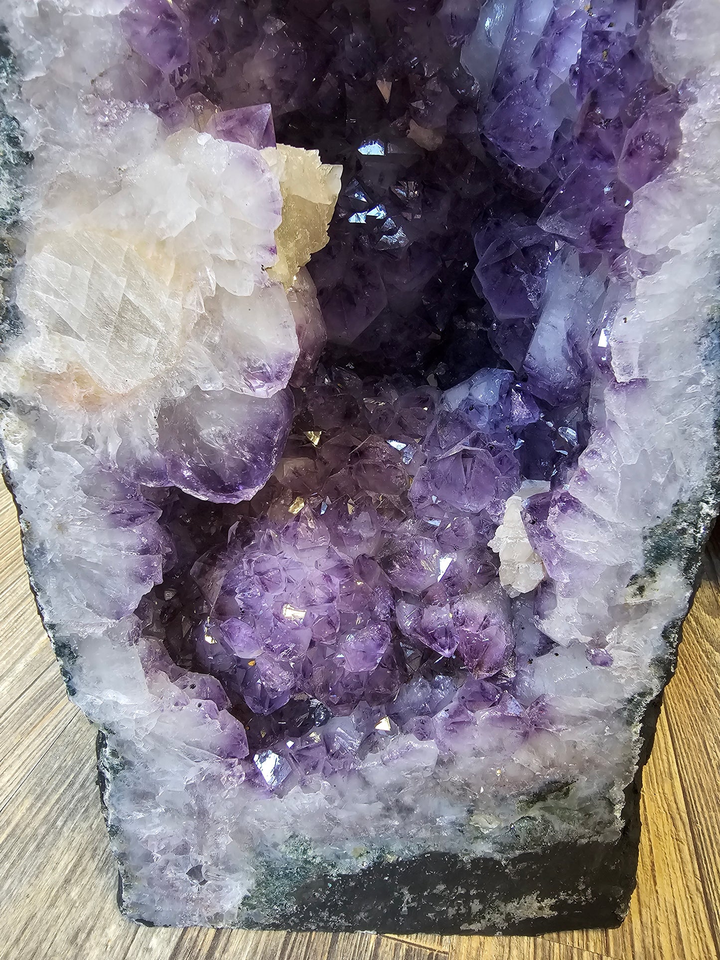 Amethyst Church with Calcite