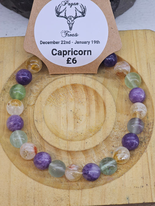 Capricorn 8mm bead bracelet