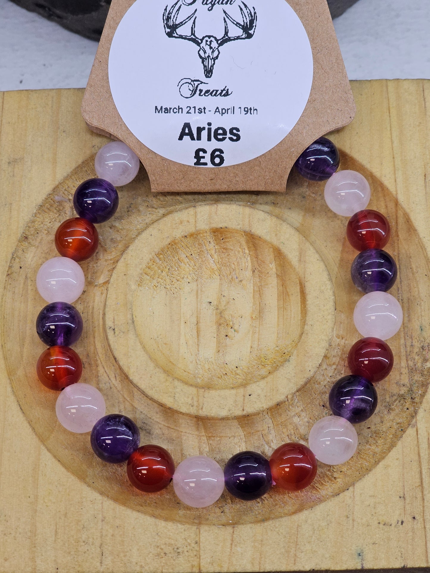 Aries 8mm bead bracelet