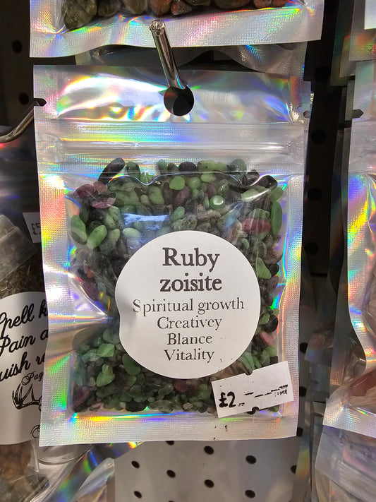 Ruby Zoisite Chips