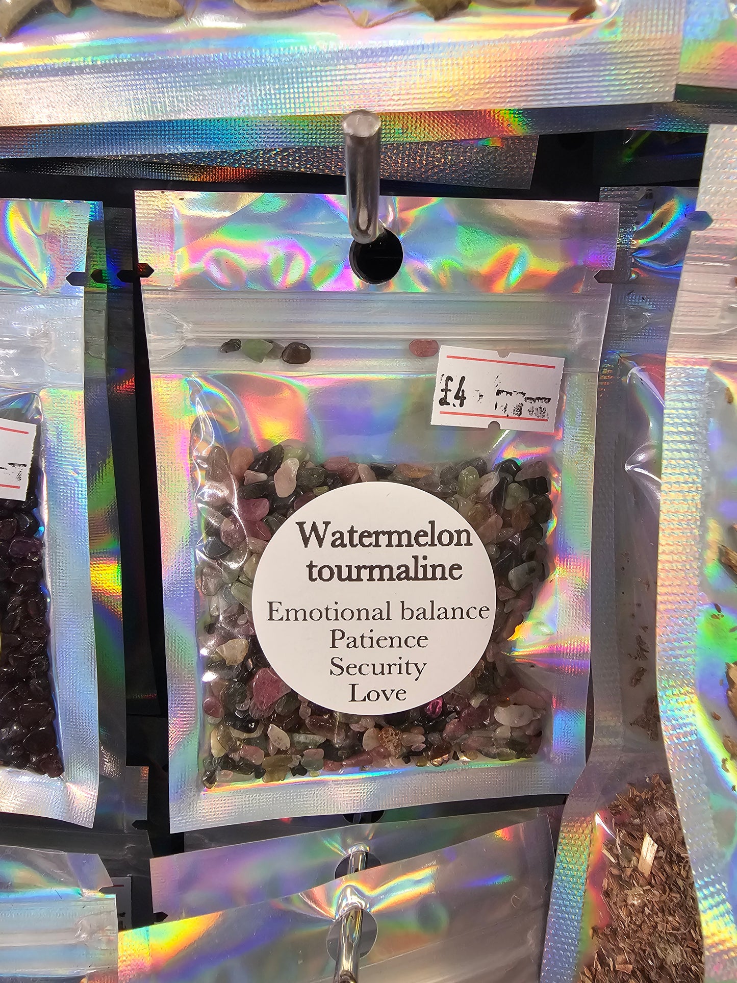 Watermelon Tourmaline Chips