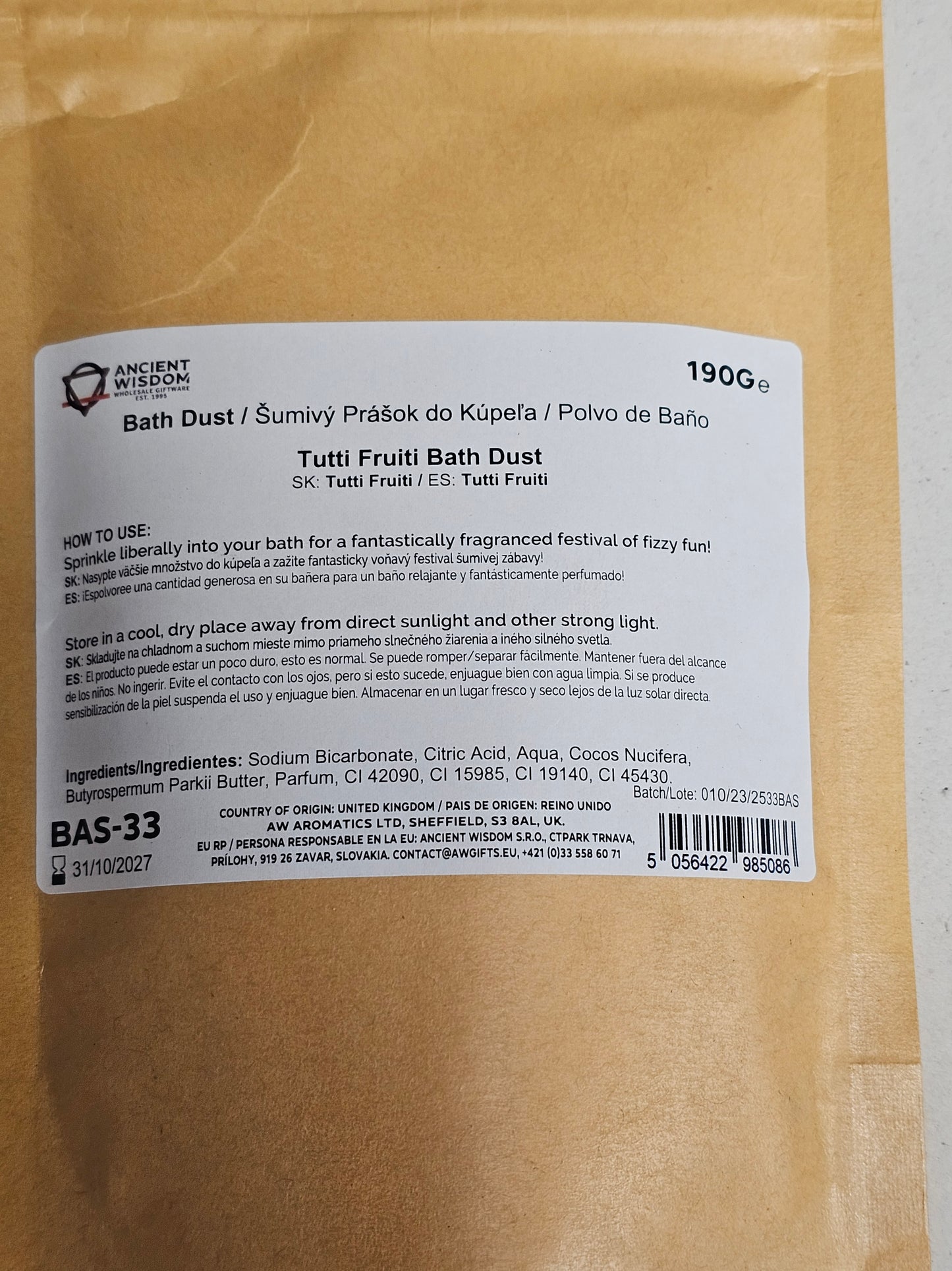 Tutti Frutti Bath Dust